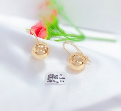 bead glossy simple earrings