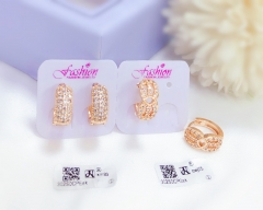 Full zircon dazzling earrings