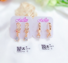 Fine dazzling pendant earrings