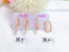 Simple gold earrings