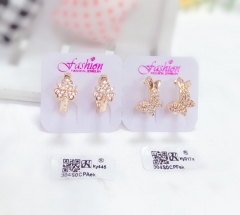 Irregular gold earrings