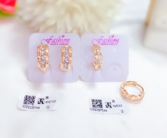 Irregular gold earrings