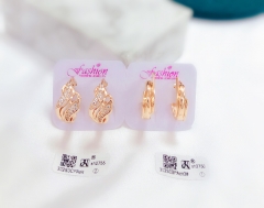 Irregular gold earrings