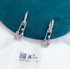 Simple silve earring