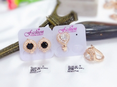 Artificial gemstone exquisite earrings