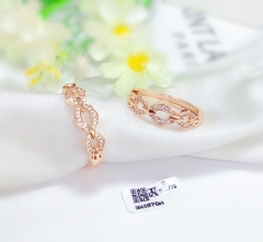 Rose gold hollow style earrings