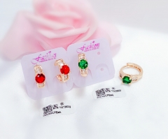 Artificial gemstone exquisite earrings