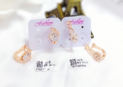 Artificial gemstone exquisite earrings