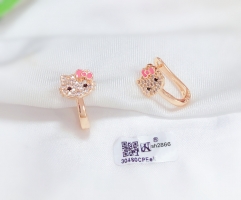 Cartoon cat cute earrings