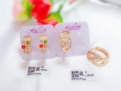 Irregular gold earrings