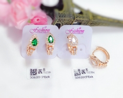 Colorful Zircon Fine Earring