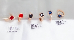 Colorful Zircon Gold  Earring