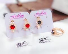 Red/blak color zircon exquisite earring