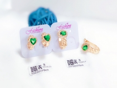 Green Zirconia Earrings