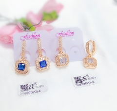 Bule and white color trend earring