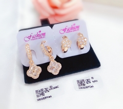 Artificial gemstone exquisite earrings