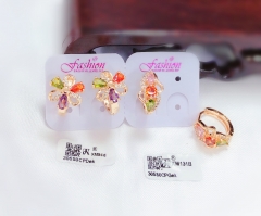 Colored zircon popular earring