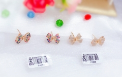 Bow stud earrings with gorgeous design