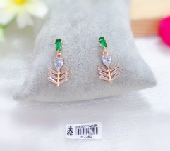 Irregular rose gold earrings