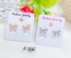 Bow shape exquisite earring