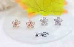 Sparkly flower earrings