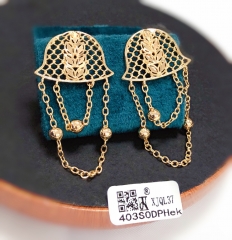 Hat Shaped Gorgeous Pendant Earrings