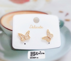 Butterfly Style Artificial Gemstone Earring