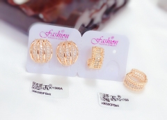 Irregular gorgeous gold earrings