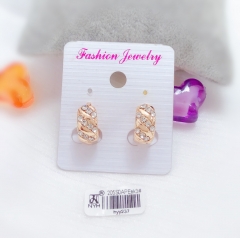 Artificial gemstone exquisite earrings