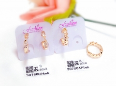 Irregular gold earrings