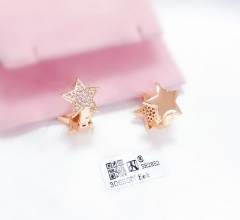 Smooth star style exquisite earrings