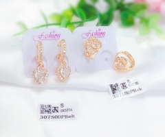 Artificial gemstone exquisite earrings