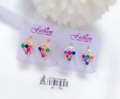 Grape Shape Colorful Earrings