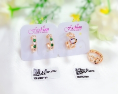 Colorful Zircon   Earring