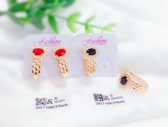 Red/Black Dazzling Earrings