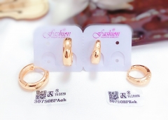 Gold glossy earrings