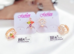 Artificial gemstone exquisite earrings