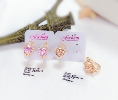 Artificial gemstone exquisite earrings