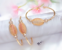 Beads style fashion gold bangle