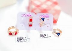 Colorful color matching earrings