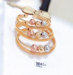 Beads style fashion gold bangle