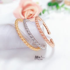 Screw Thread Style Bracelet Set