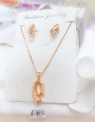 Irregular Style Gold Necklace Earrings