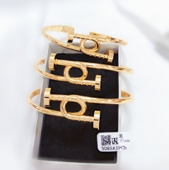 High-end popular gold color bracelet set