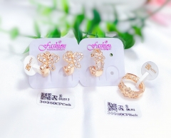 Hollow Butterfly/Irregular Style Gold Earrings