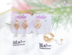 Irregular hot sale gold earrings