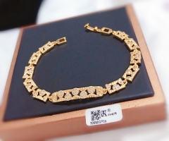 Irregular hollow style gold/silver bracelet