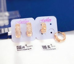 Irregular gold earrings