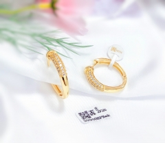 Gold shiny earrings