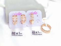 Exquisite gold earrings